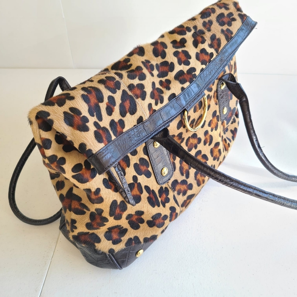 Maurizio Taiuti leopard tote italian tote